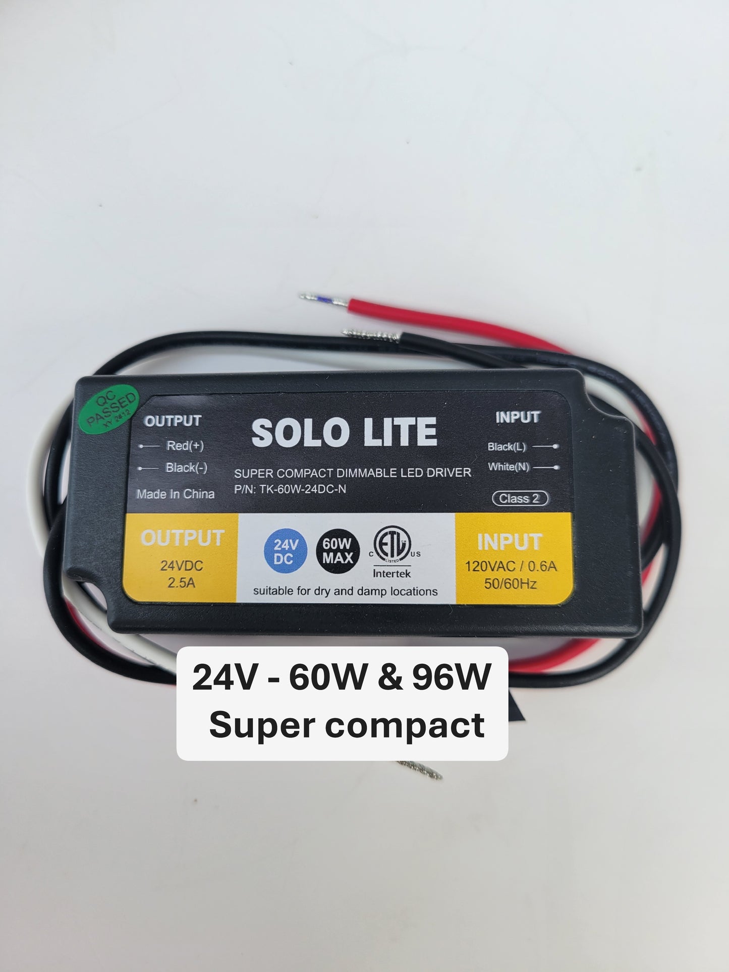 Mini Super Compact Dimmable LED Driver 24V DC 60W and 96W | Metal Box Available | Waterproof Options Available | Modern Sleek Design