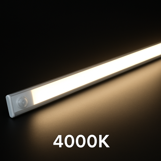 USB Rechargeable LED Motion Sensor Light Bar | 3CCT (3000K/4000K/6000K) | Magnetic & Adhesive Mount | Under Cabinet & Closet Lighting | Slim & Modern Design