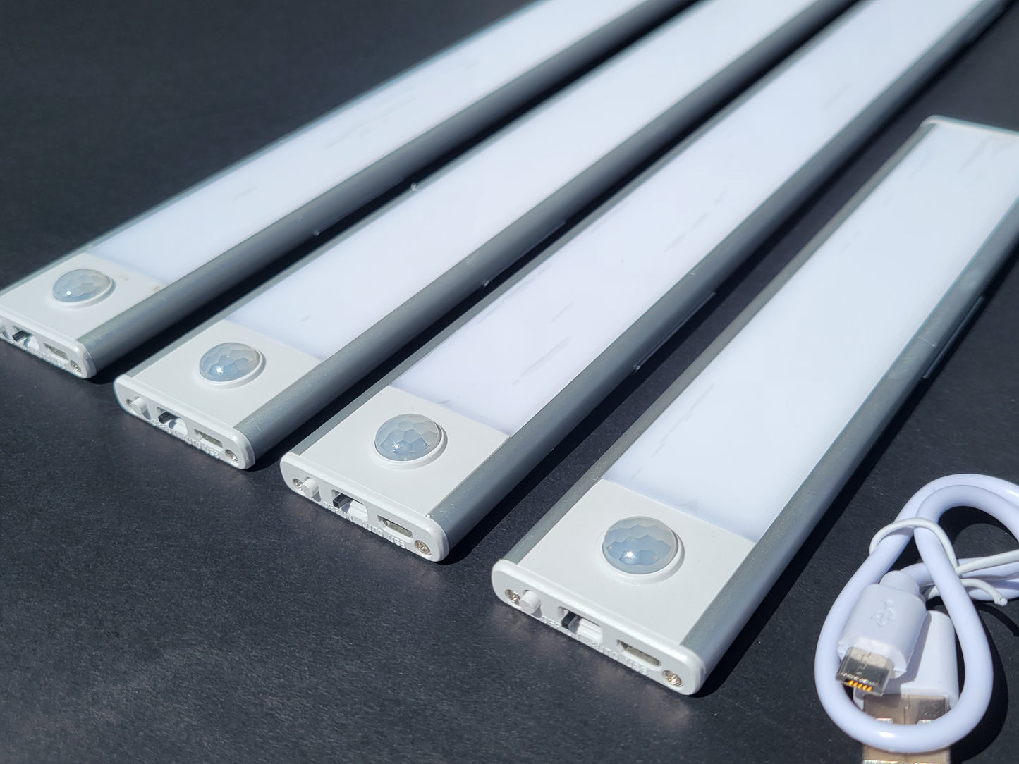 USB Rechargeable LED Motion Sensor Light Bar | 3CCT (3000K/4000K/6000K) |  Magnetic & Adhesive Mount | Under Cabinet & Closet Lighting | Slim & Modern Design