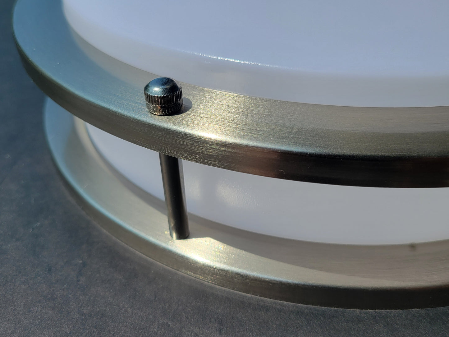 12" Double Ring Round LED Ceiling Light – 1100 Lumens, 15W, 3CCT Color Selectable (3000K/4000K/5000K), Dimmable | Brushed Nickel