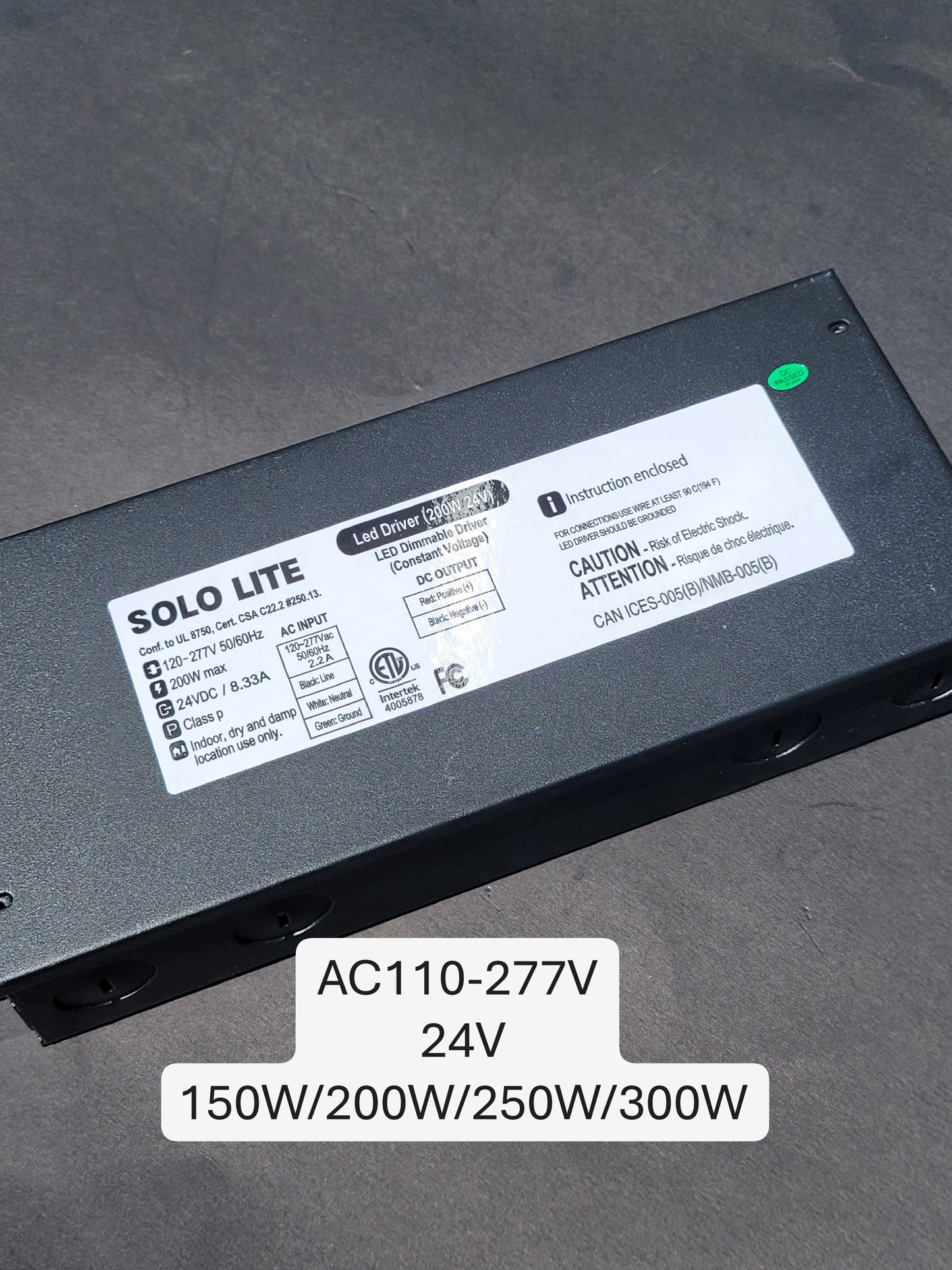 24V LED Power Supply Drivers (48W–300W) – Dimmable & Non-Dimmable | Waterproof Options