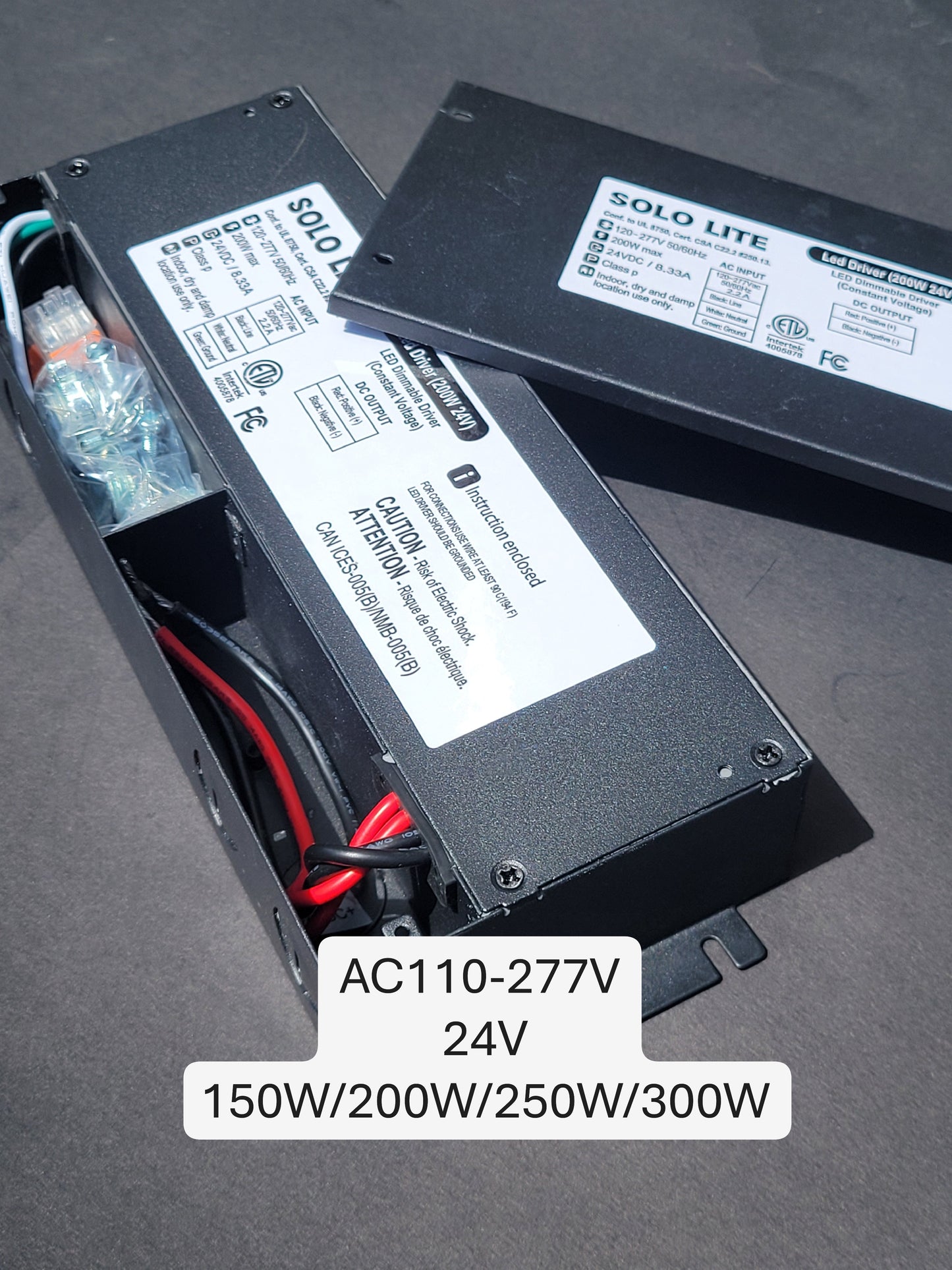 24V LED Power Supply Drivers (48W–300W) – Dimmable & Non-Dimmable | Waterproof Options