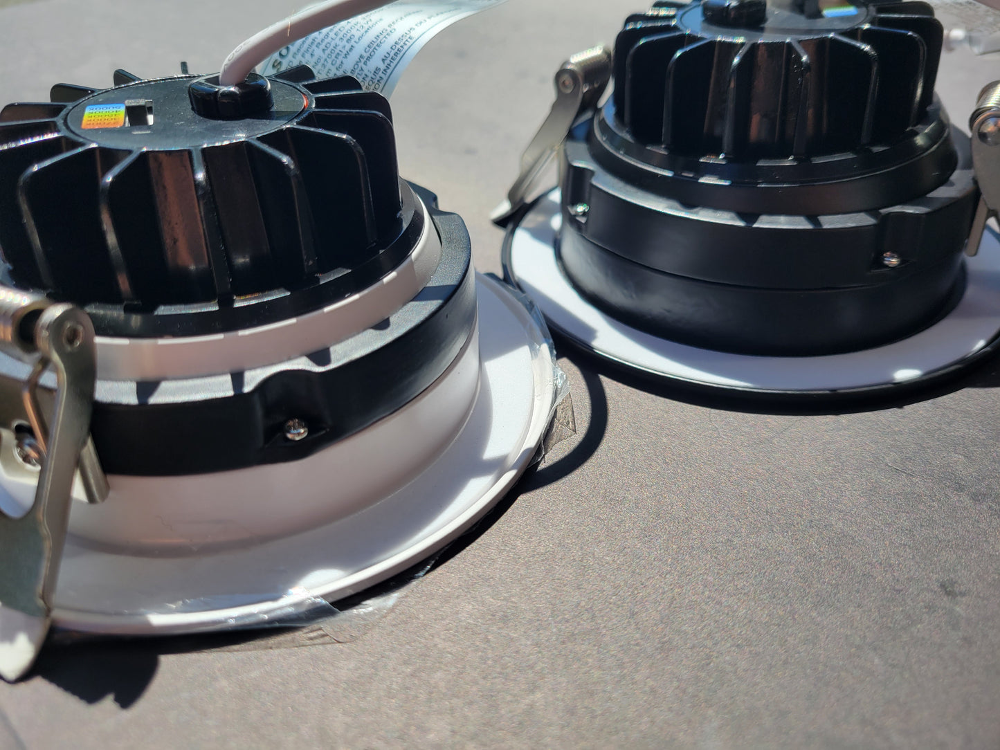 12W 800lm 4" Regress/Eyeball LED Downlight – 5CCT Selectable | Matte Black & White Finish