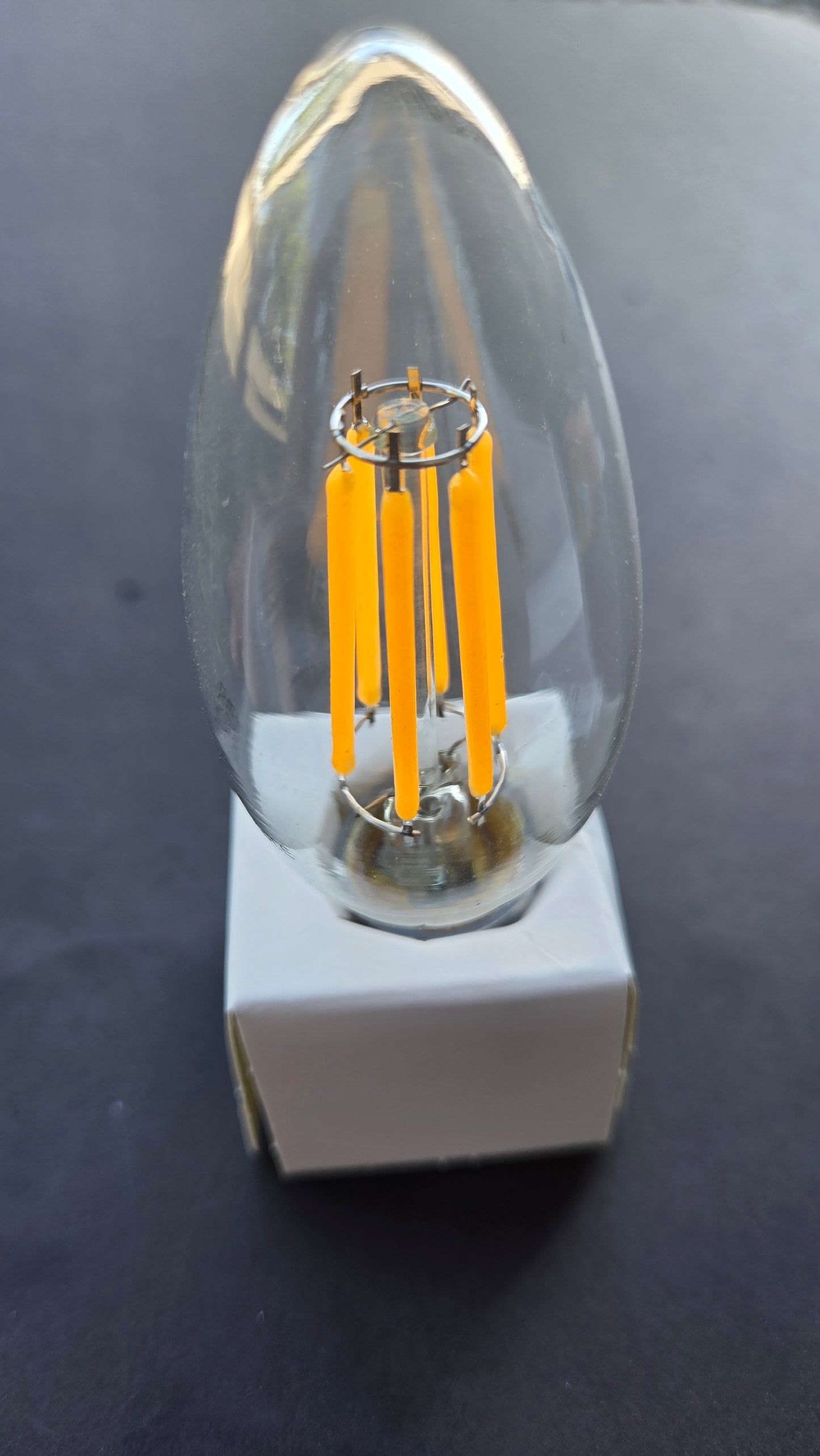 E12 LED (Pack of 4) Candelabra Bulb 6W 120V Dimmable | Energy Saving