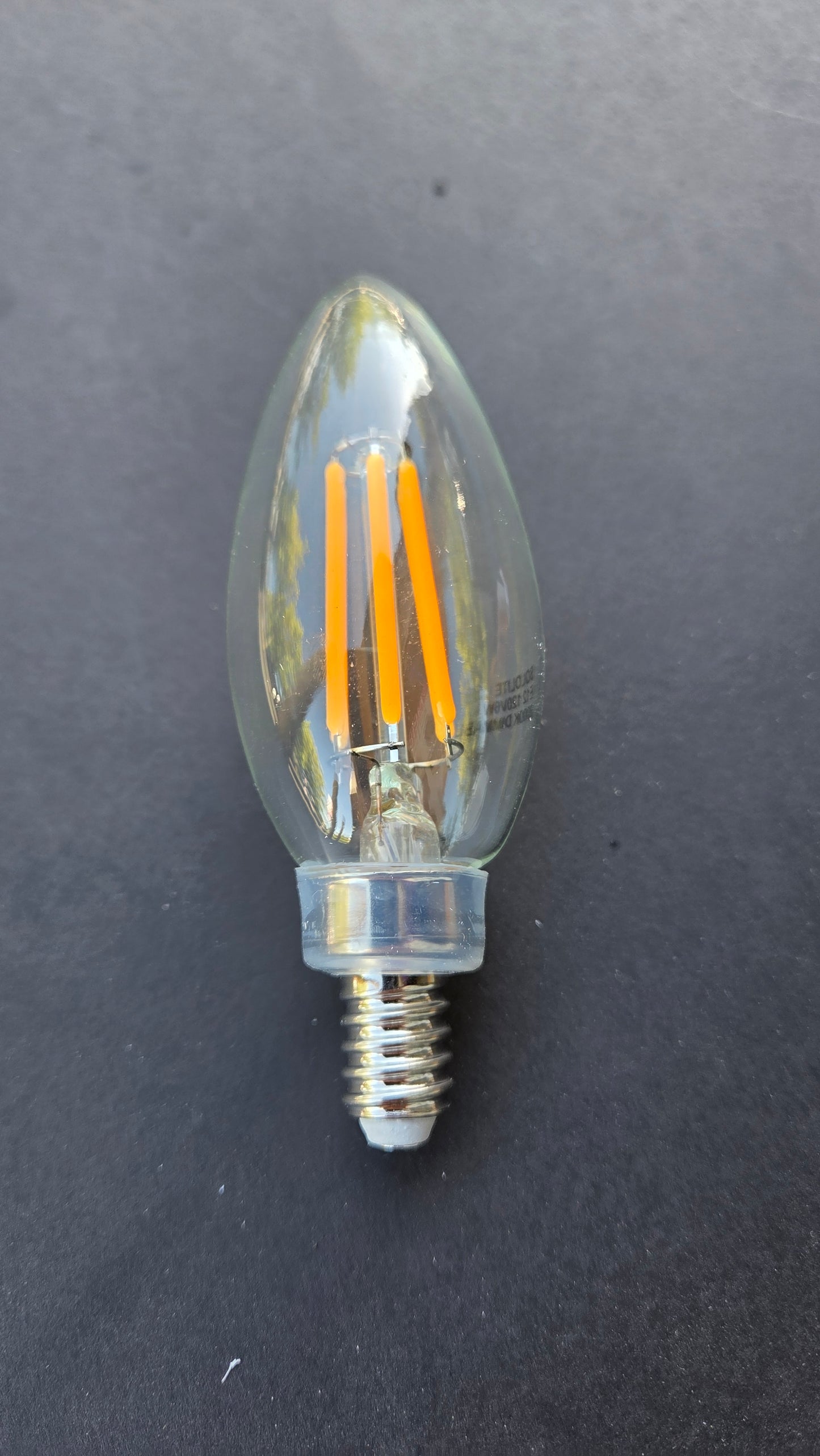 E12 LED (Pack of 4) Candelabra Bulb 6W 120V Dimmable | Energy Saving
