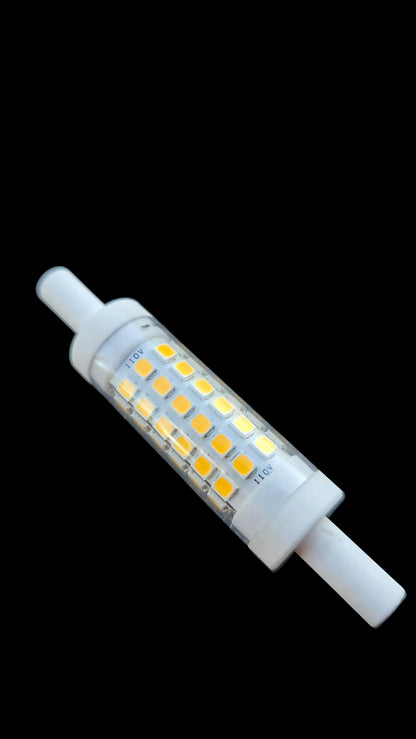 Dimmable 5W R7S LED Bulb – 78mm J-Type 120V | 4000K Neutral White, Double-Ended Halogen