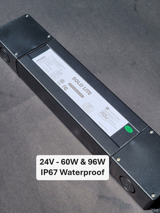 Mini Super Compact Dimmable LED Driver 24V DC 60W and 96W | Metal Box Available | Waterproof Options Available | Modern Sleek Design