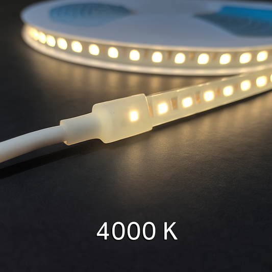 Waterproof LED Strip Light – 24V, IP68 Rated, 120 LEDs/m | 3000K / 4000K / 6000K | 5M & 10M Length Driver Included