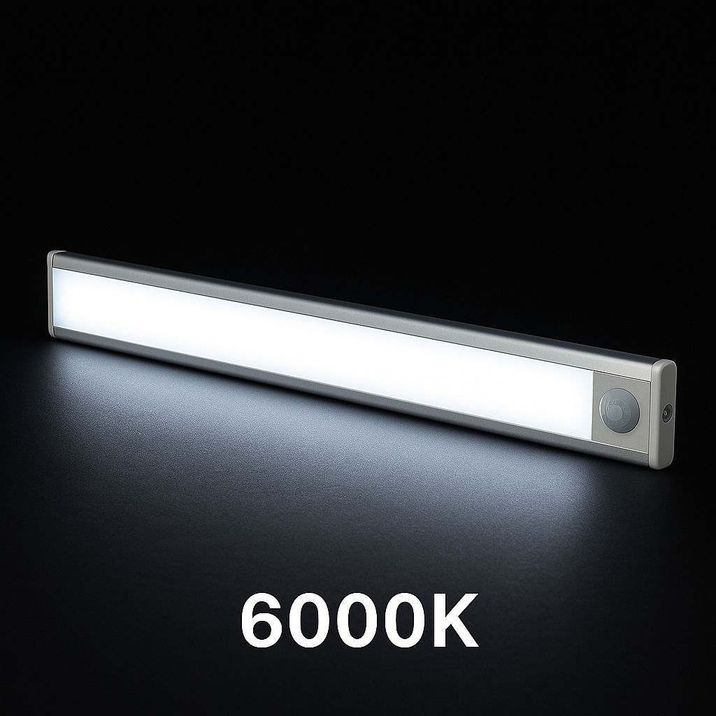 USB Rechargeable LED Motion Sensor Light Bar | 3CCT (3000K/4000K/6000K) |  Magnetic & Adhesive Mount | Under Cabinet & Closet Lighting | Slim & Modern Design