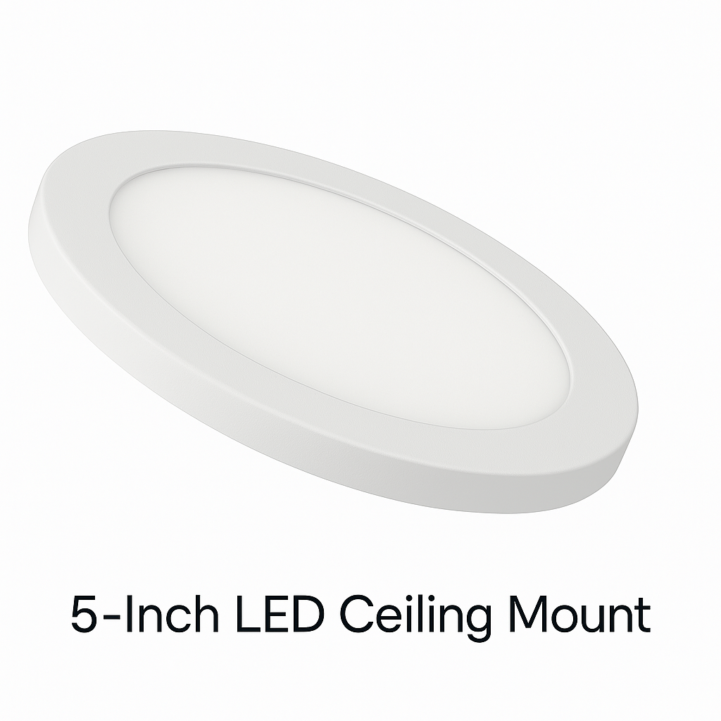 LED Surface Mount Ceiling Light – 5", 7", 9", 12", 15" | Standard & PIR Motion Sensor Options | 5CCT Selectable |  Dimmable | Slim Profile